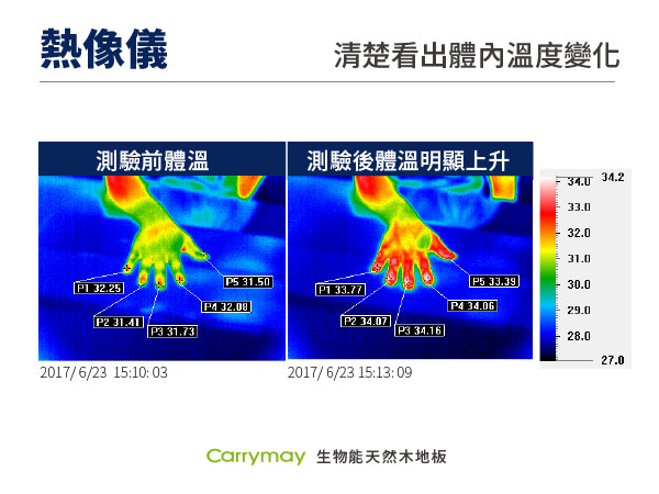 生物能熱像儀測試|佳樂美木質地板 生物能熱像儀測試|佳樂美木質地板