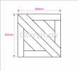 Paroque 500x500x17mm/3mm