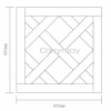 P600B 正方形拼花地板-橡木-仿舊雲生